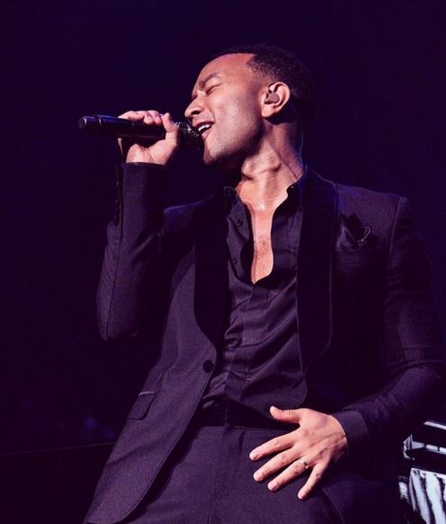 John Legend performing in Connecticut for his Darkness and Light tour. Photo: Instagram