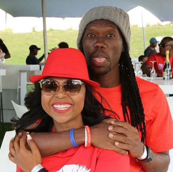 Reneilwe and Mpho Letsholonyane. Photo: Instagram