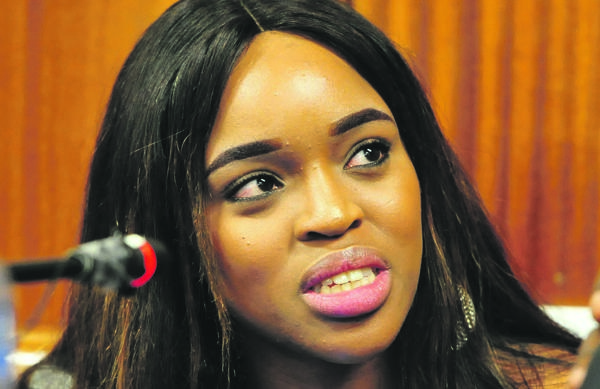 Cheryl Zondi, the first woman to give evidence in the trial of Timothy Omotoso, the Nigerian pastor who has been accused of rape and human trafficking, among other charges               Picture: Theo Jeptha