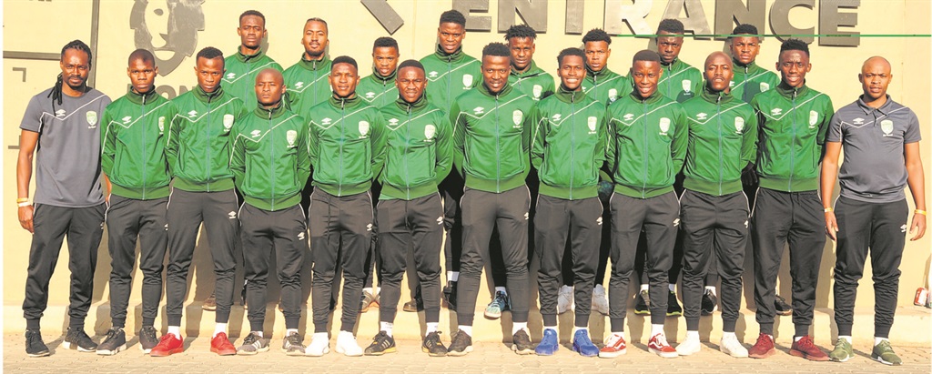 These are some of the Nedbank Ke Yona Team players who will play against SuperSport United in Tembisa on Sunday. Photo by Aubrey Kgakatsi/Backpagepix