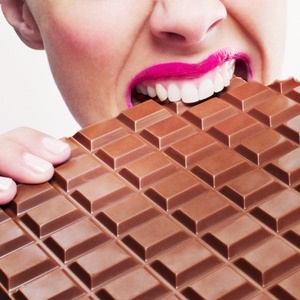 'That time of the month' may give women an excuse to indulge in chocolate. 