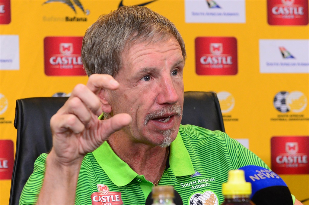 Bafana Bafana coach Stuart Baxter has a full complement of players from today.Picture: Lee Warren/Gallo Images