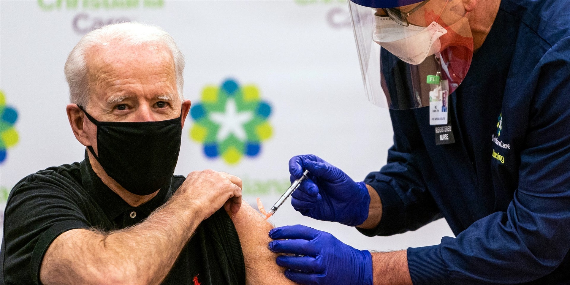 President Joe Biden received his second dose COVID-19 vaccine shot in Newark, Delaware on January 11, 2021.
