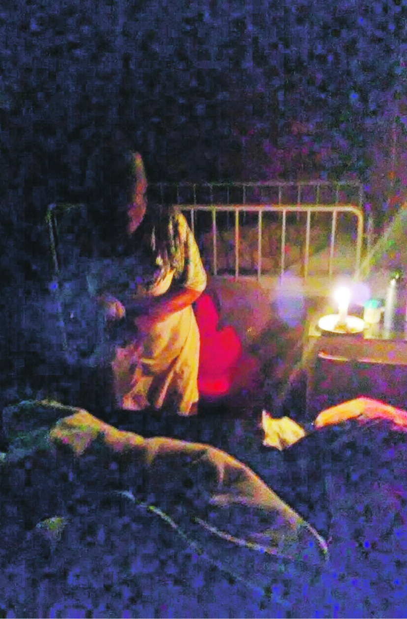 The elderly and frail residents of Vosloorus Society for the Care of the Aged use candles after a power cut last month by Eskom that lasted three weeks
