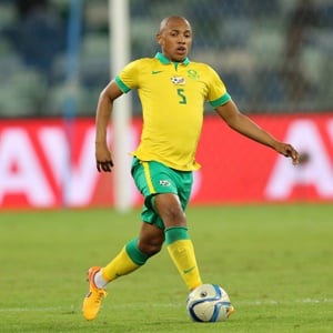 Andile Jali during Bafana Bafana's goalless draw against Gambia (Getty Images)