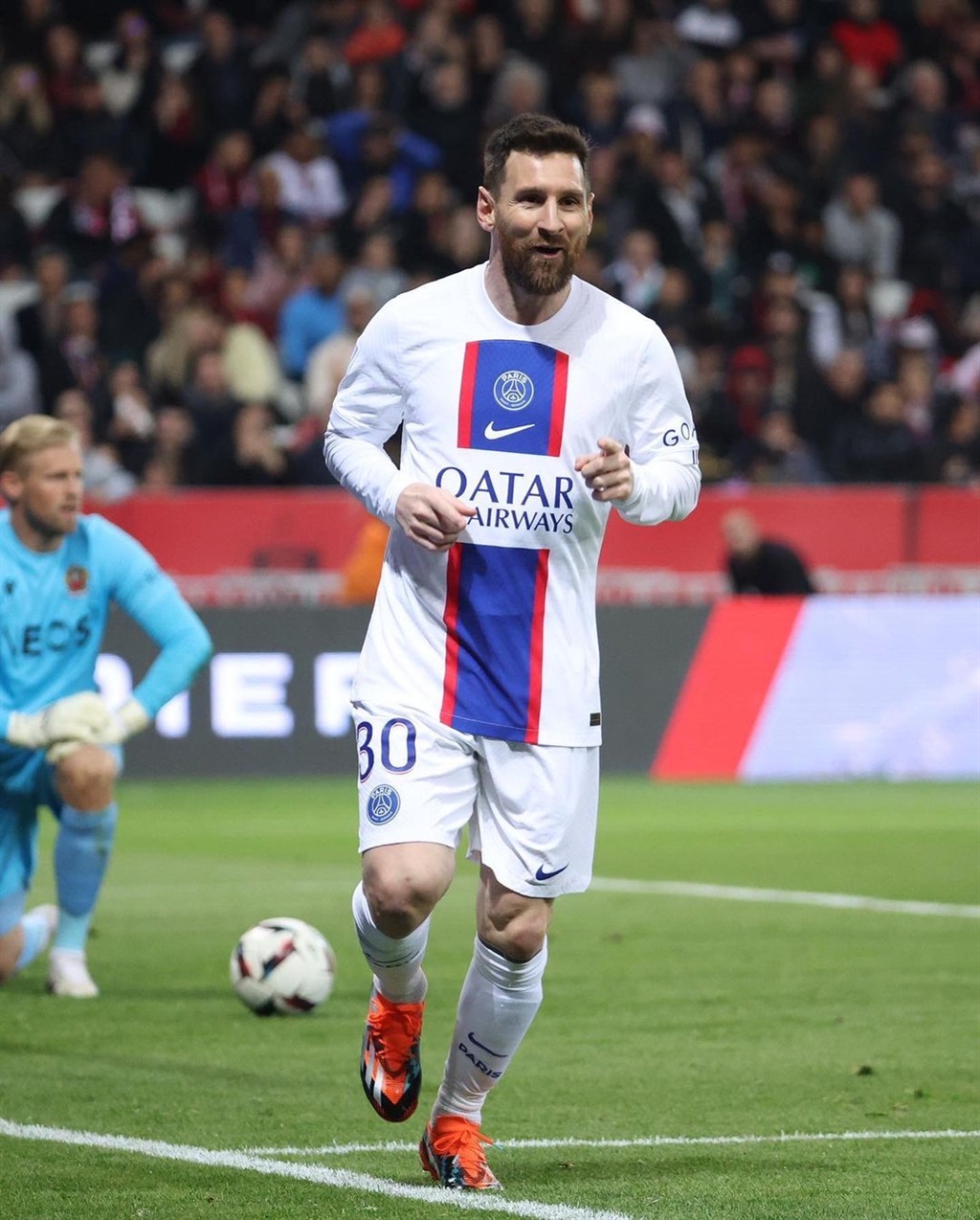 PSG's Lionel Messi has 458 million followers.