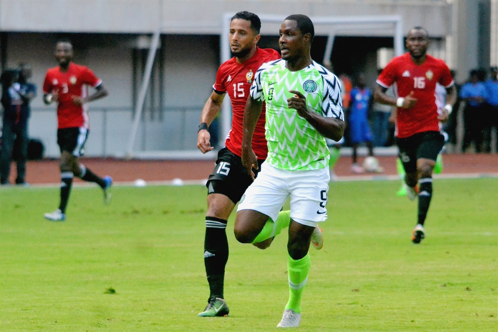 Odion Ighalo of Nigeria bearing in on goal. Photo: Gallo Images