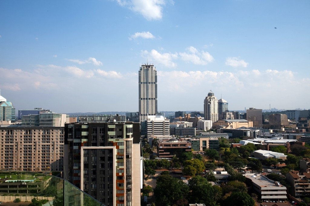 Sandton's skyline is distinctive with skyscrapers like the Leonardo - once set to become the tallest building in Africa - setting it apart from the rest of Johannesburg.