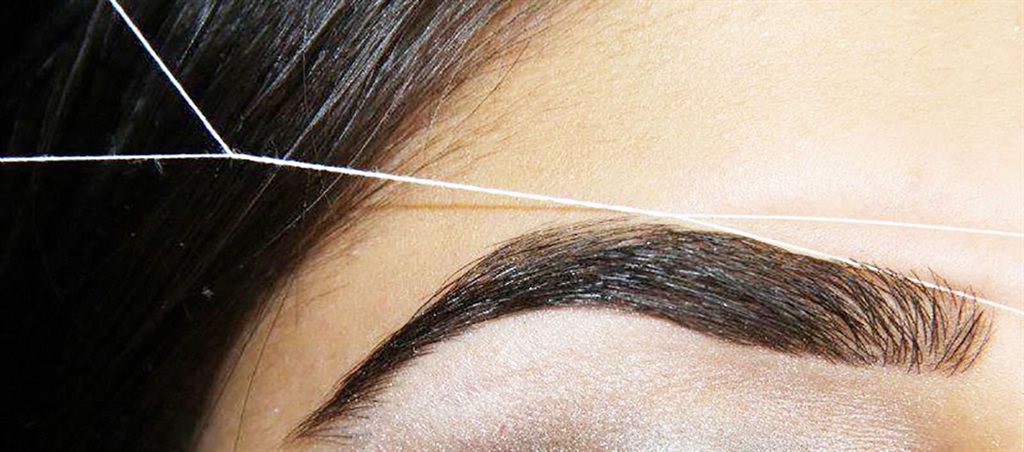 Threading is so precise that it can tackle even the tiniest hairs. This means that unlike tweezing, which can’t always grab onto shorter, partly-grown follicles, threading can remove all of your unwanted hairs at once. Picture: Supplied