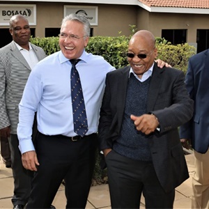 Former president Jacob Zuma with Bosasa CEO Gavin Watson. Picture: (Supplied)
