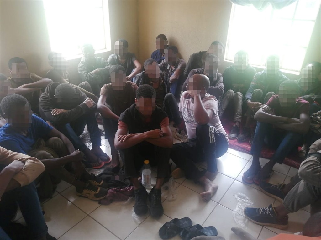 Gauteng police recently rescued 33 Ethiopian nationals who were allegedly held against their will on a plot in Midrand.