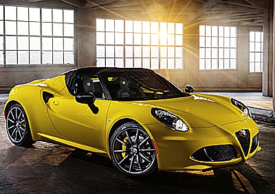 <b>READY TO DAZZLE:</b> Alfa Romeo is showing a production version olf its new 4C Spider at the 2015 Detroit auto show. The car will arrive in SA mid-2015. <i>Image: Alfa Romeo</i>