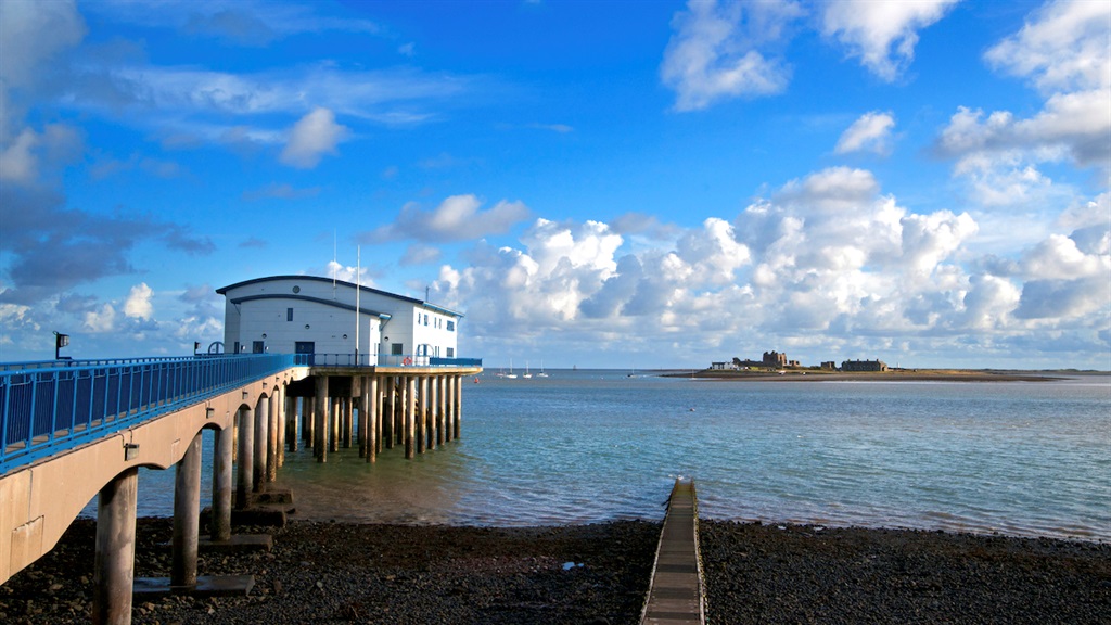 Piel Island from Roa Island, Barrow-in-Furnace, Cu