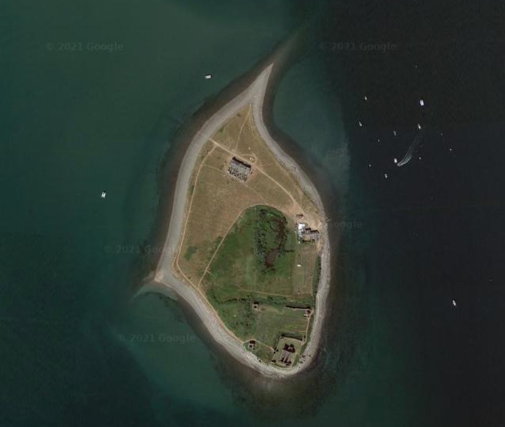 Piel Island from space.