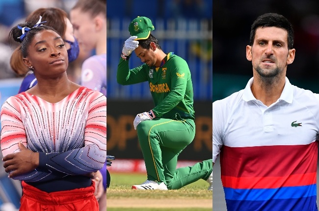 Simone Biles, Quinton de Kock and Novak Djokovic were just some of the sports heroes who made headlines. (PHOTO: Gallo Images/ Getty Images)