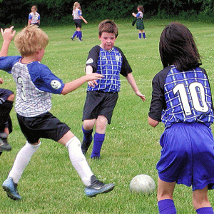 Team sports can help kids overcome trauma. 