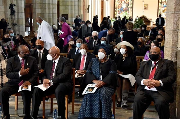 <p>Mourners gather at St. George's Cathedral in Cape Town for the official funeral of Archbishop Desmond Tutu.&nbsp;</p><p><em>Image: GCIS</em></p>