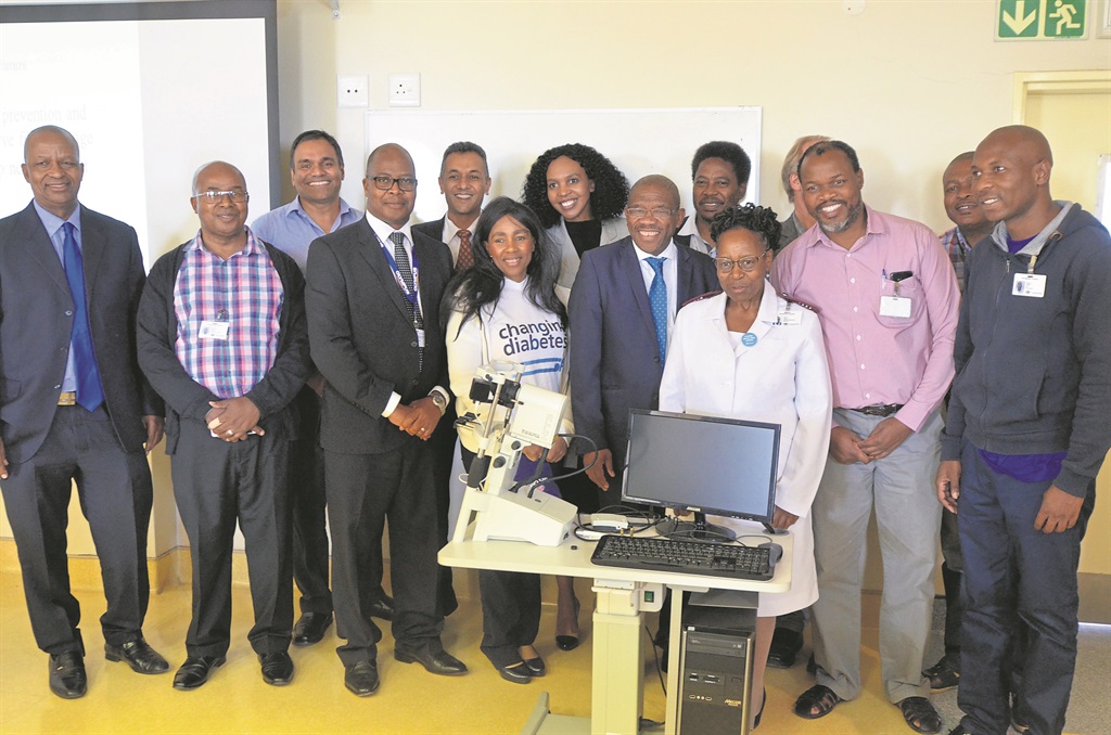 Healthcare company Novo Nordisk, which specialises in treating diabetes, donated a camera worth R700 000 to Chris Hani Baragwanath Hospital.       Photo by Zamokuhle Mdluli