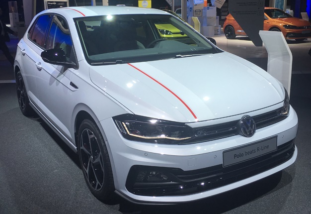 <b> NEW POLO: </b> The latest version of the Volkswagen Polo, seen here in 'beats' guise, at the Frankfurt motor show. <i> Image: Wheels24 </i>
