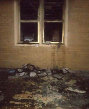 A Financial aid office at CPUT's Bellville campus was petrol bombed on Tuesday evening. Picture: Supplied