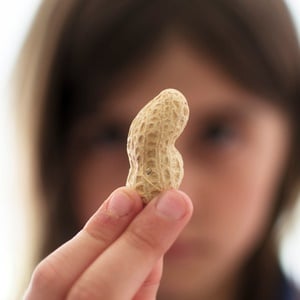 There may be a way to block an allergic reaction to peanuts.