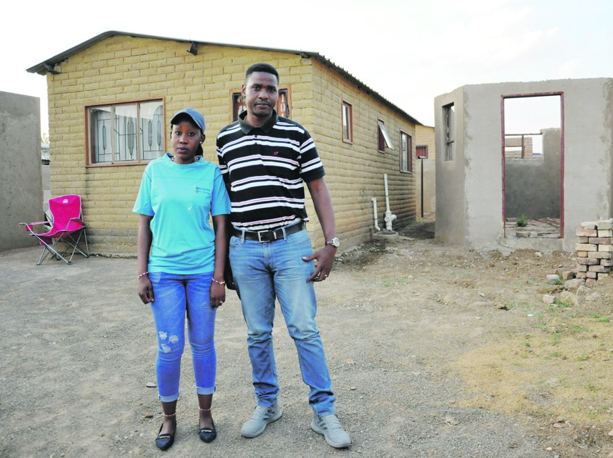 Humphrey Ngobeni and Lerato Phaswane say six months after moving in they started getting visits from other owners. Photo by Samson Ratswana