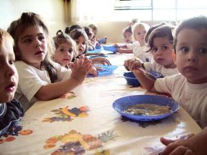 Children at lunch