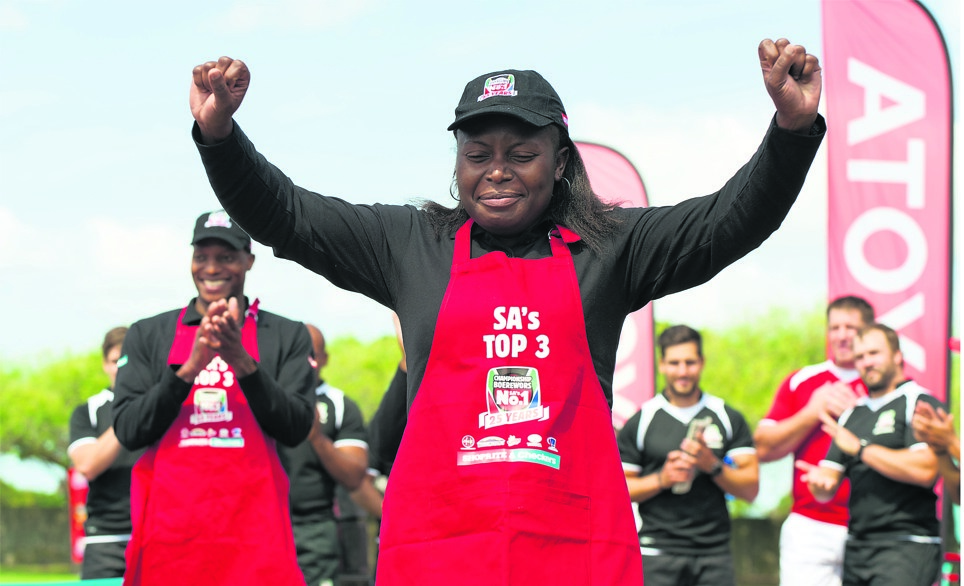 Queen Mathebula is the winner of the Shoprite-Checkers Championship Boerewors contest held in Langa, Cape Town. 
