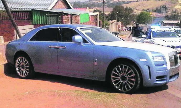 The Rolls Royce that was stolen.