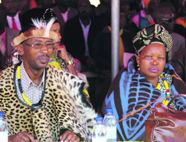 Chief Malesela Dikgale and his wife Clara at the Capricorn Heritage Celebration in Ga-Dikgale Village on Friday. Photo by Phuti Raletjena