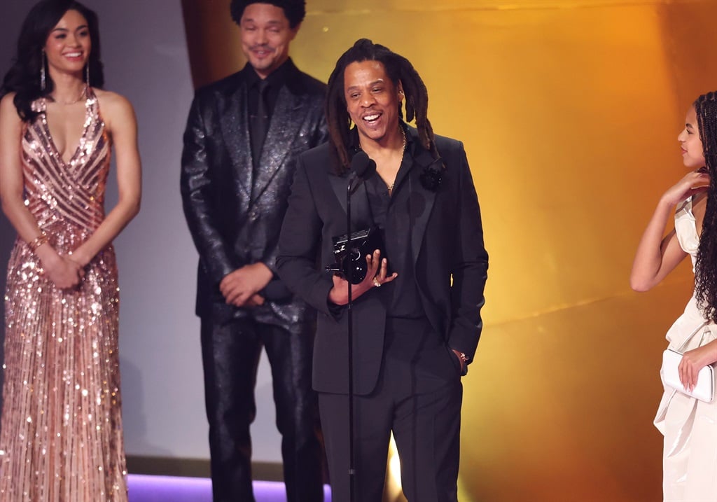 Jay-Z accepts the Dr. Dre Global Impact Award award onstage at the 66th Annual GRAMMY Awards held at Crypto.com Arena on February 4, 2024 in Los Angeles, California. Photo: 