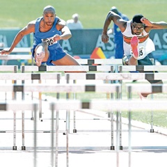 Tshepo Lefete (right) has impressed this season but does not have funds to honour an invitation to compete abroad. Picture: Lee Warren/Gallo Images