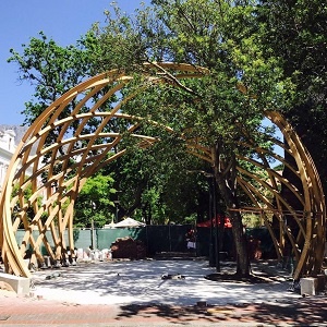 The Arch for Arch being constructed next to St. George's Cathedral in Cape Town. (Picture: Supplied)