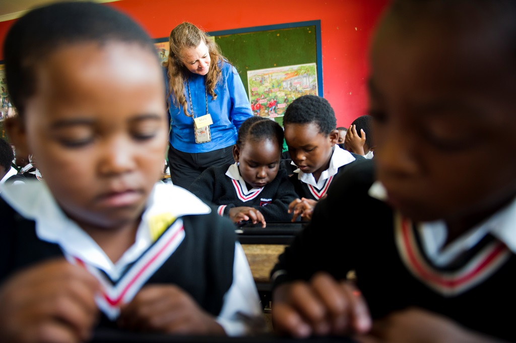 Schools such as Gugulesizwe Primary School use technology in the classroom. Picture: Alet Pretorius 