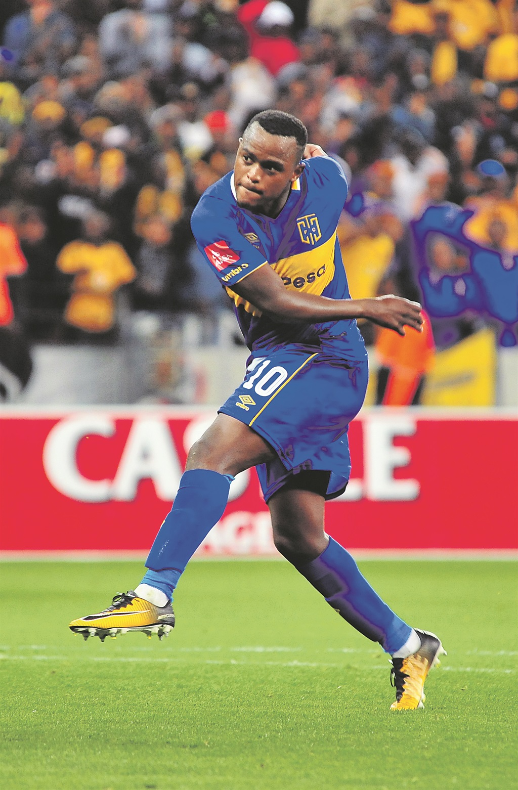 Cape Town City midfielder Ayanda Patosi is hoping to win his first domestic trophy. ­Photo by Grant Pitcher/Gallo Images.