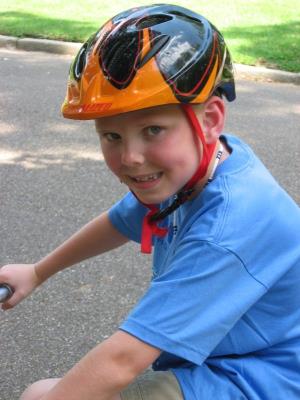 Cycling boy