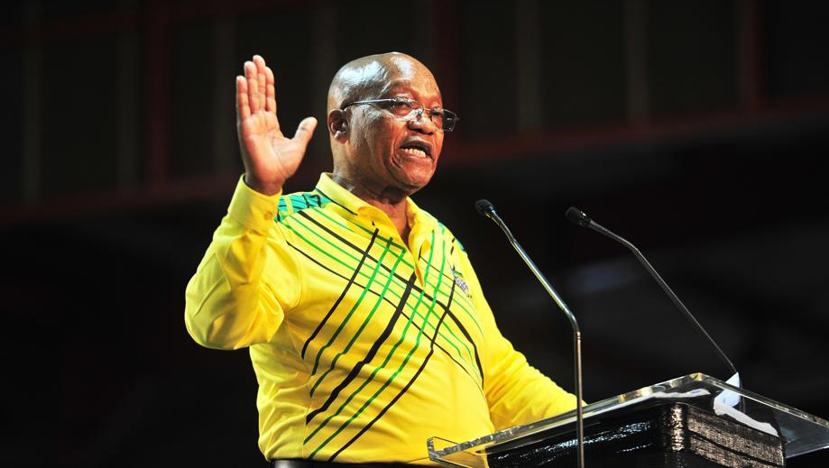 Jacob Zuma addresses the ANC conference at Nasrec. Picture: Leon Sadiki