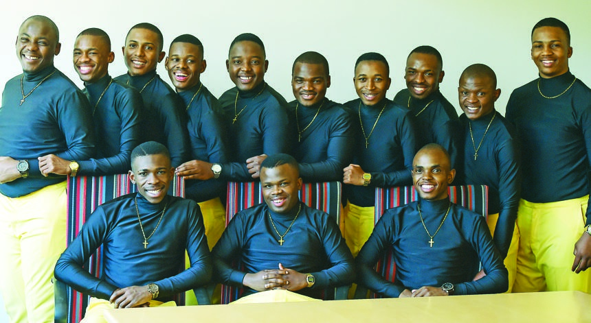 Gospel choir Abathandwa will record a live performance DVD in April.                           Photo by Lucky Nxumalo