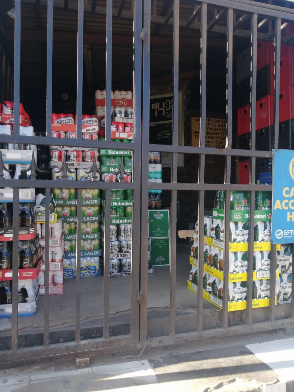 Cape Town Metro Police officers confiscated R500 000 worth of alcohol in Dunoon on Friday during lockdown enforcement operations. 