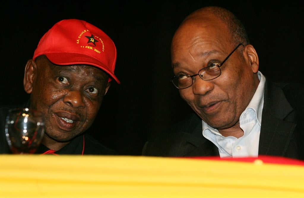 Jacob Zuma and Blade Nzimande. Picture: Mlandeli Puzi