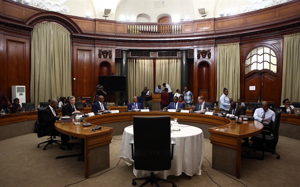 The panel waits to interview candidates for the position of national director of public prosecutions at the Union Buildings in Pretoria. The interviews were conducted by an advisory panel led by Energy Minister Jeff Radebe. Picture: Phill Magakoe/Gallo Images