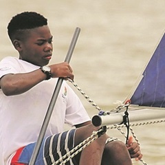 SAIL AWAY: : Rivaldo Arendse will soon head off to China for the Youth Sailing World Championships. 