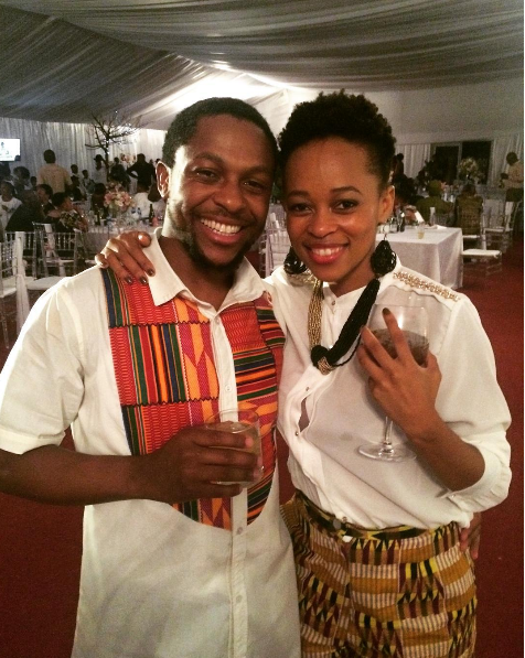 One of the very few known pictures of the happy couple, Mbuyiseni Ndlozi and Mmabatho Montsho. Photo: Instagram