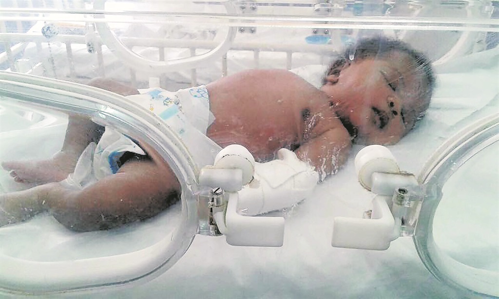 Baby Sindiswa is recovering at Dora Nginza Hospital after being rescued.