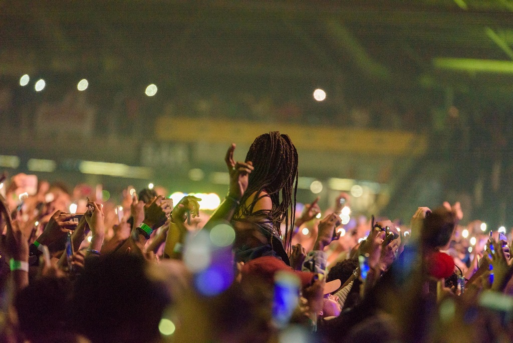 Fans at the Migos Culture Tour in Johannesburg on Saturday night.