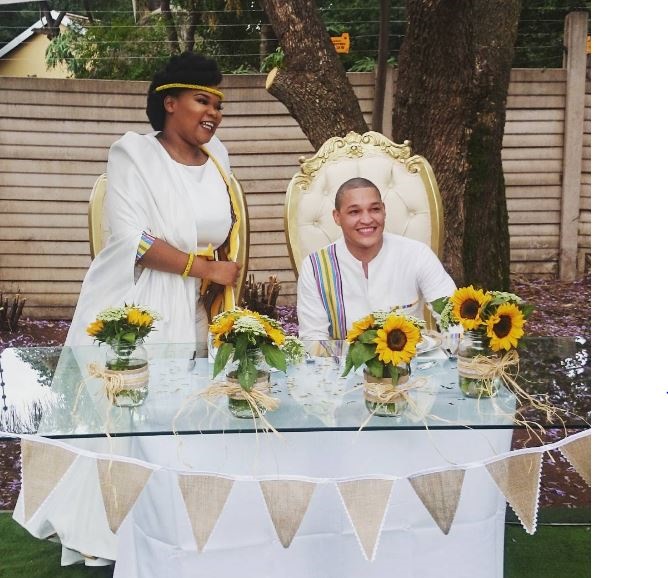 Brighton Ngoma and his now wife, Tshepi Mashego.
Photo: Instagram