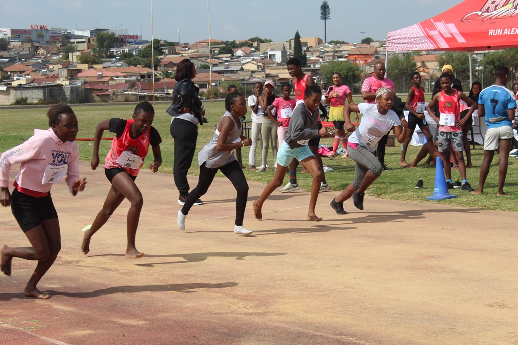 On Saturday, 27 April, kids from different schools aged between eight and 18 gathered at Kwabhekilanga Sports Grounds to participate in running. Photo by Zandile Khumalo
