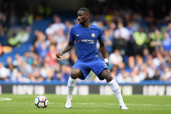 Antonio Rudiger of Chelsea in action during the Premier League match