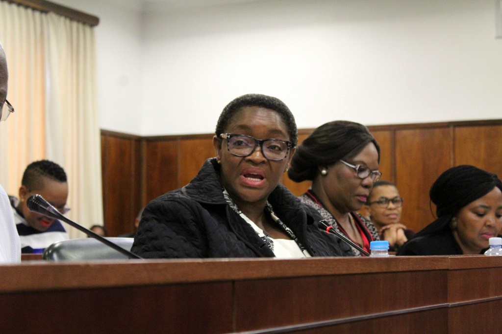 Social Development Minister Bathabile Dlamini finally pitched at Parliament on Tuesday. Picture: Velani Ludidi