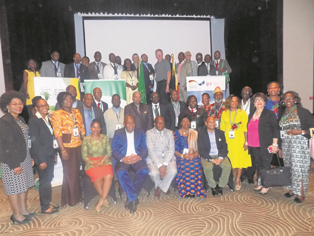 Officials who attended the Agricultural Expansion Week in Durban pause for a photograph.                                 Photo by Xolile Nkosi